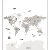 Casamance Our Planet World Map - Design Emporium- The Mob Collective